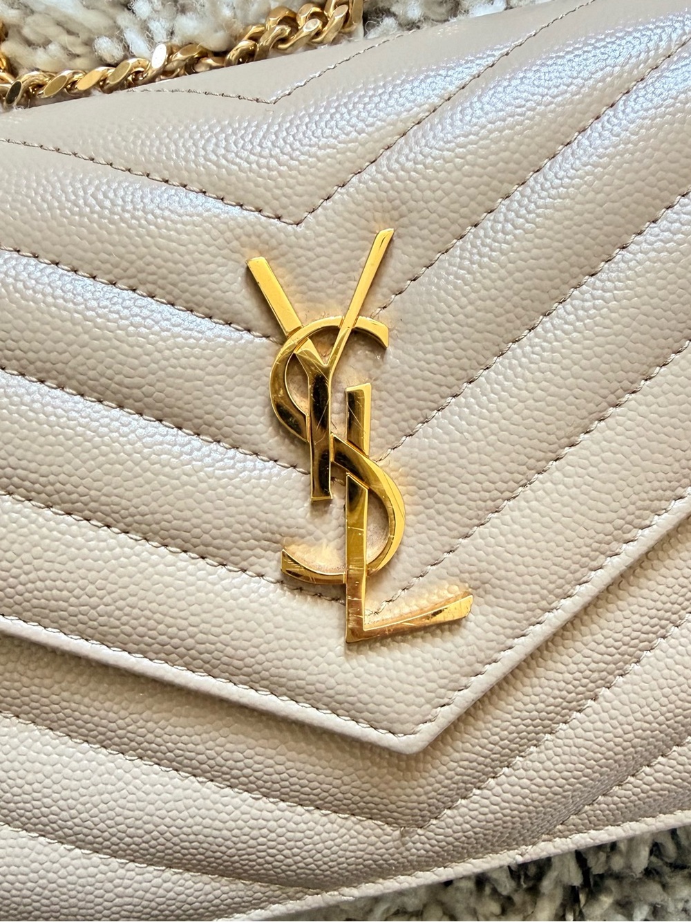 Saint Laurent Leather Chain Crossbody - Picture 2 of 16